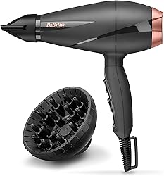 BaByliss Secador de Pelo Smooth Pro con Difu