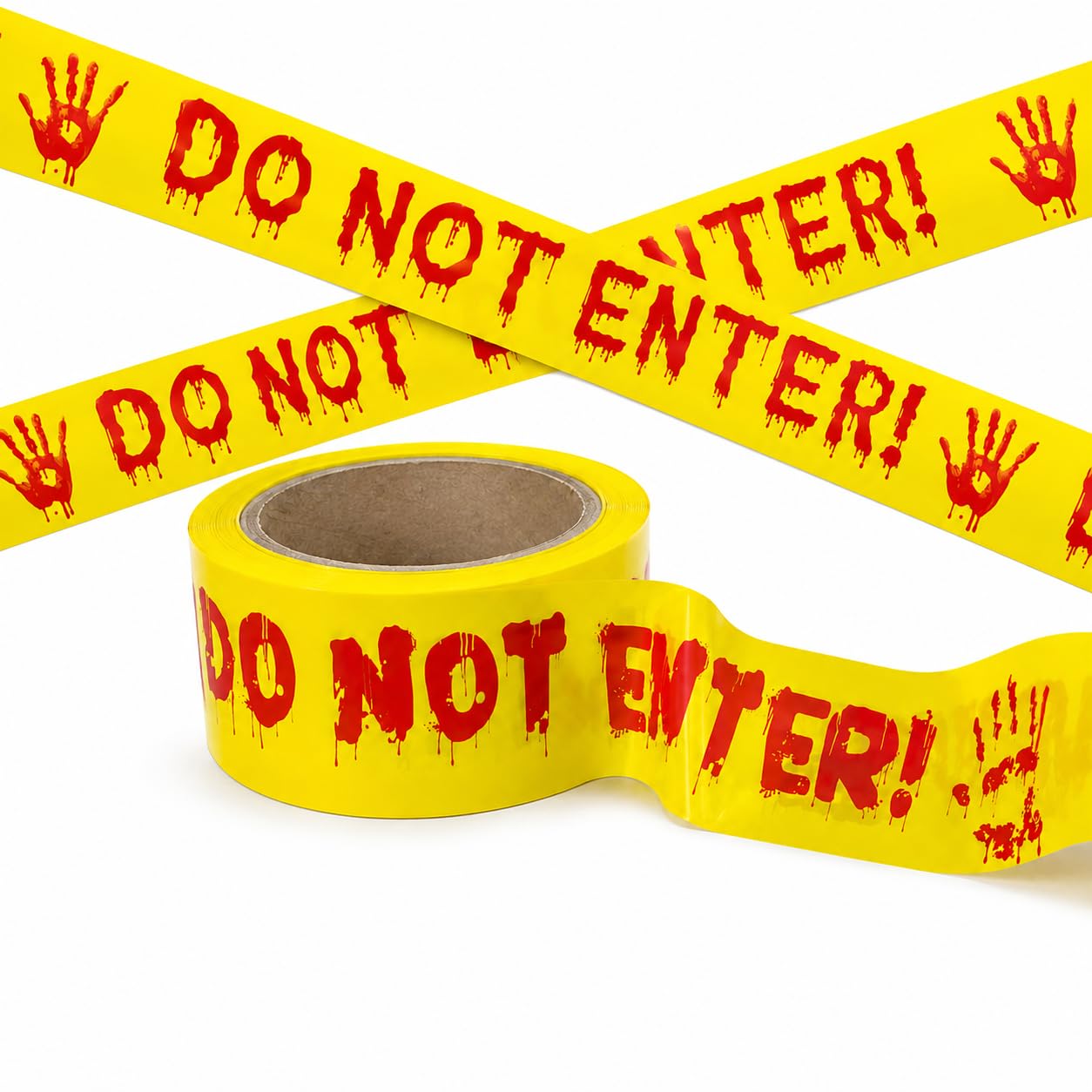 Halloween Decorations Caution Tape - Do Not Enter, Party Decor 2 in x 82 ft