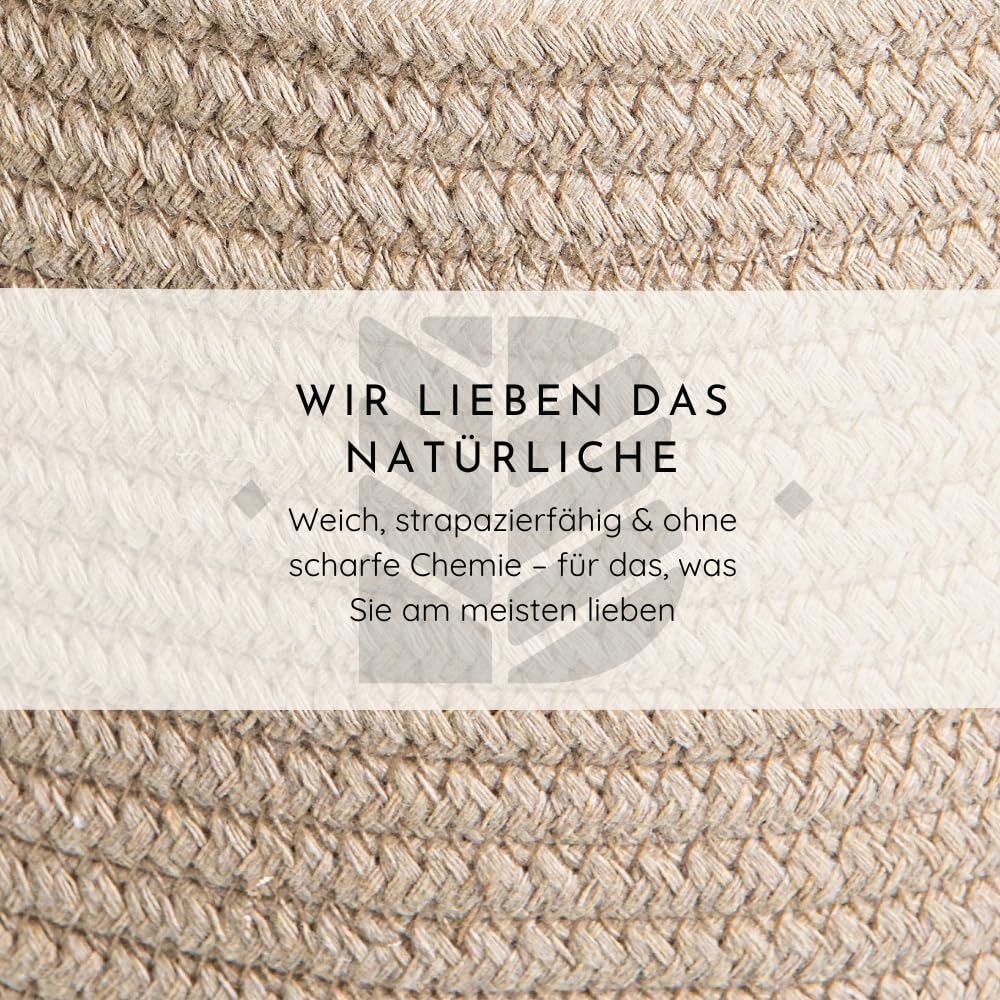BELMIN Aufbewahrungskorb Kinder aus Baumwolle – Formstabiler, Waschbarer Wäschekorb für Spielzeug & Kuscheltiere, Ideal für Kinderzimmer & Babyzimmer – Stilvoll & Praktisch für Eltern