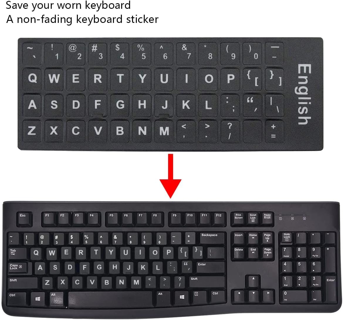 Buy English Keyboard Stickers 2 PCS, English Keyboard Replacement