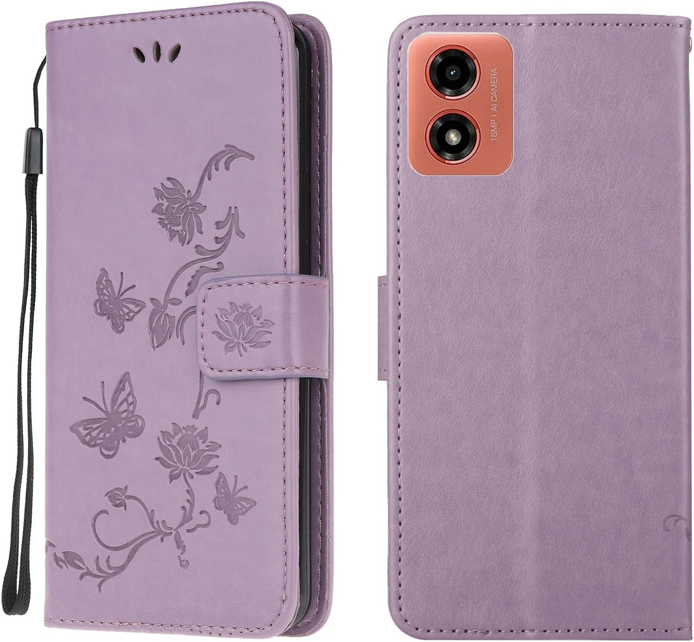 Cover per Motorola Moto G04/G24/E14/04S, Custodia Flip