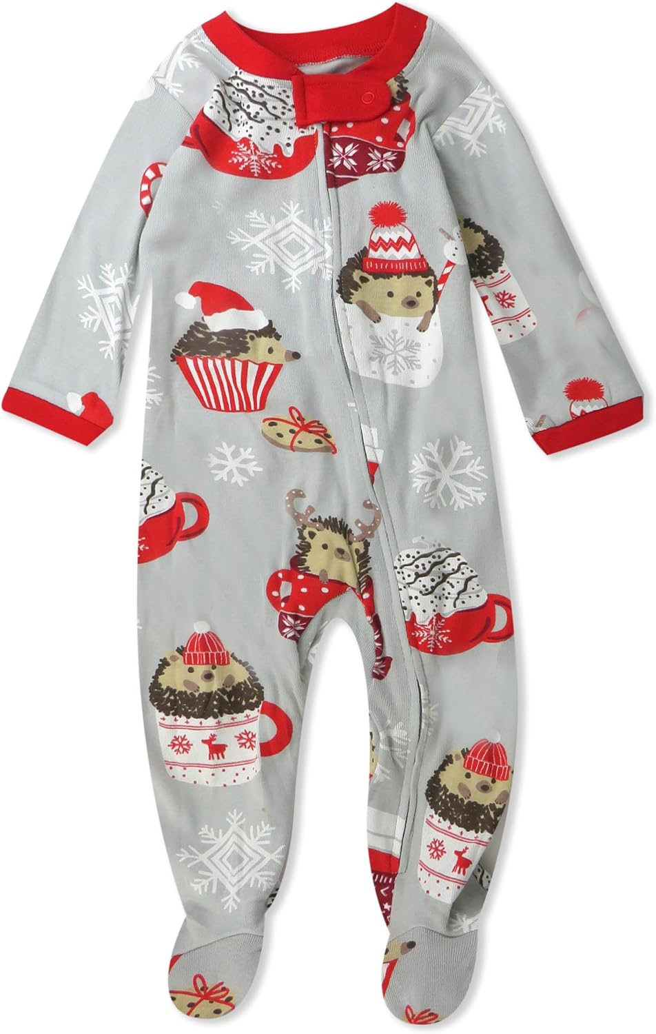 HonestBaby unisex-baby Holiday Sleep & Play Footed One-piece Pajama Sleeper 100% Organic Cotton