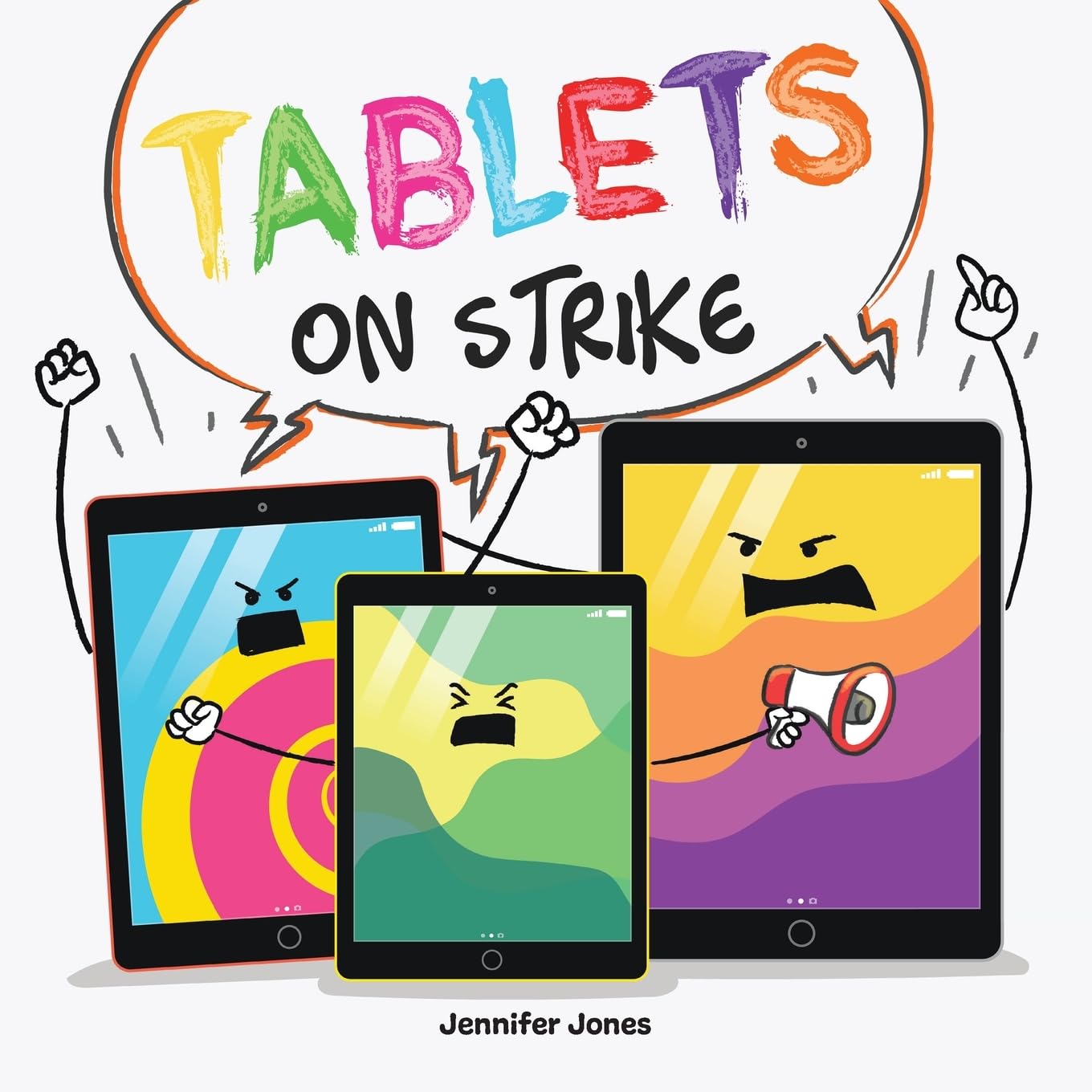 Tablets on Strike: A Funny, Rhyming, Read Aloud About Responsibility With School Supplies: 13