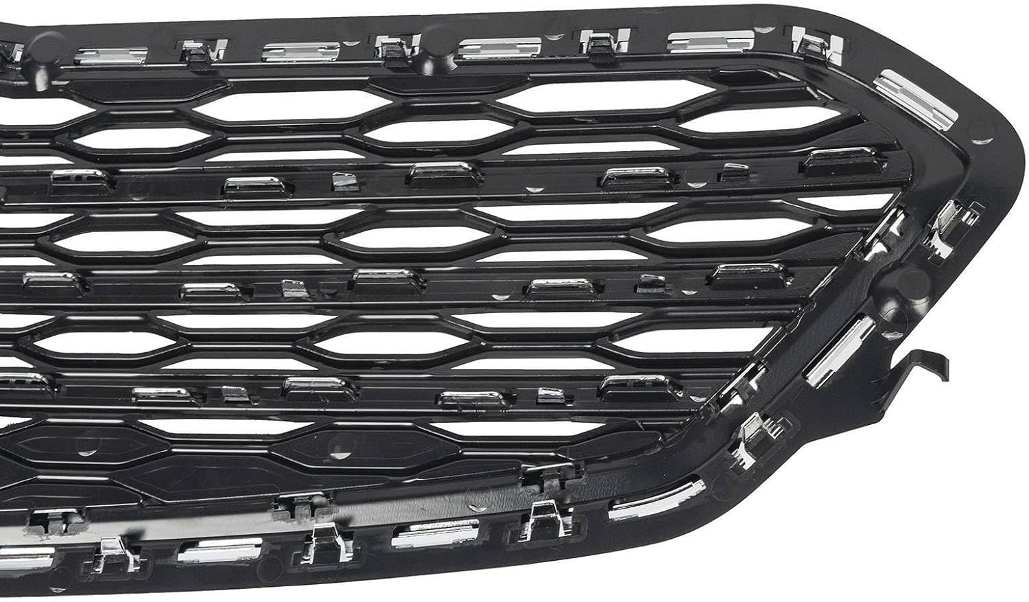 Bumper Grille Fit for 2016 2017 Chevy Equinox Chrome Upper+ Lower Grille