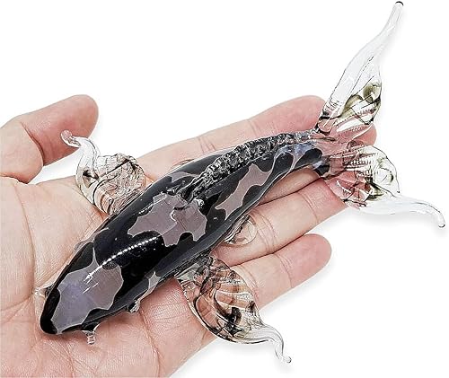 Fancy Carp peces en miniatura figura decorativa de vidrio soplado Animal Mano Craft Coleccionable V.1