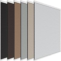 Vista 9 de Changshade Persianas celulares opacas sin cordón para ventanas de interior, oscurecimiento de panal de 1.5 pulgadas, aislamiento térmico