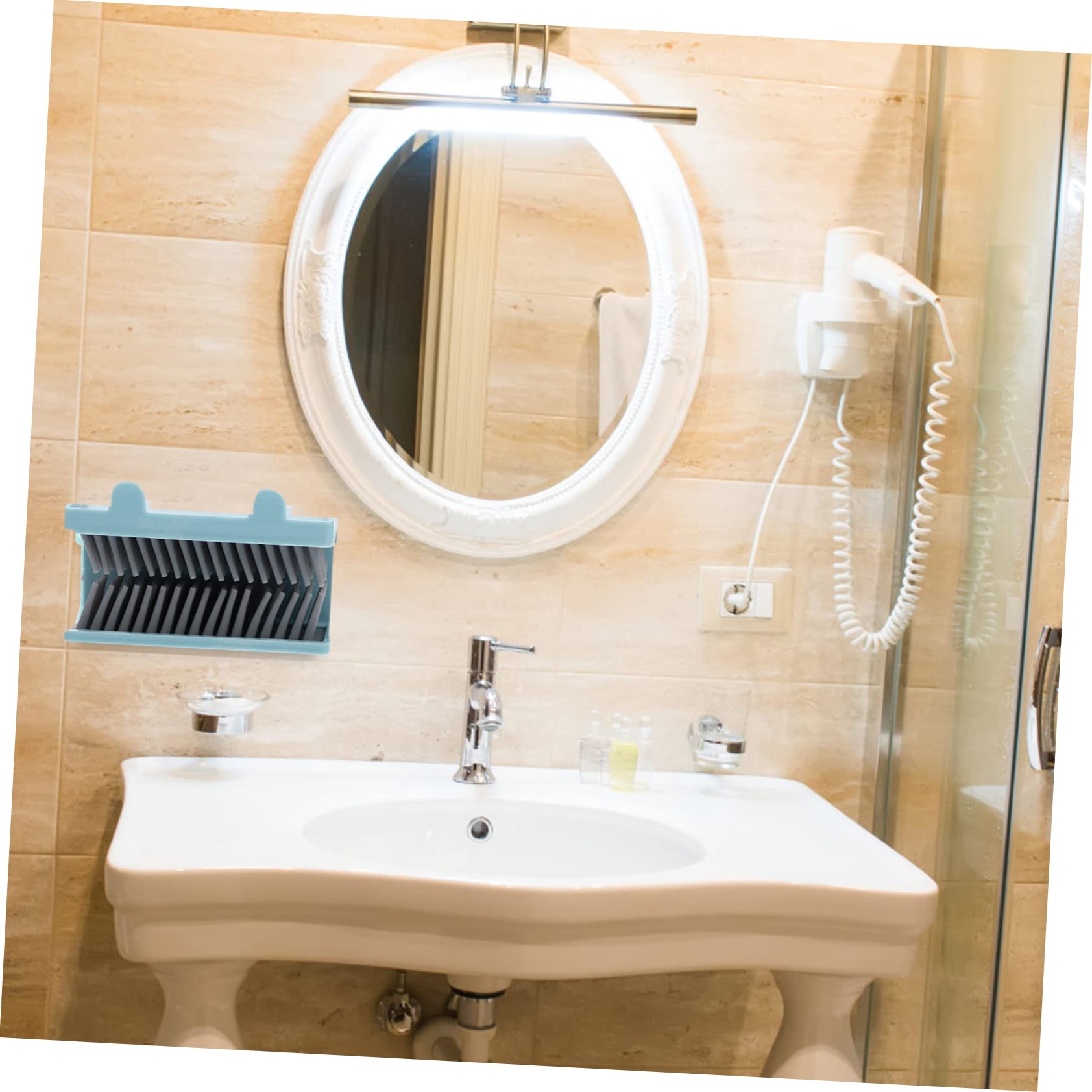 Uonlytech 5stücke Wall Mounted Haarfänger Für Duschablauf Haarfalle Mit Schönem Design Und Praktischen Ohren Für Moderne Badezimmer-Dekoration