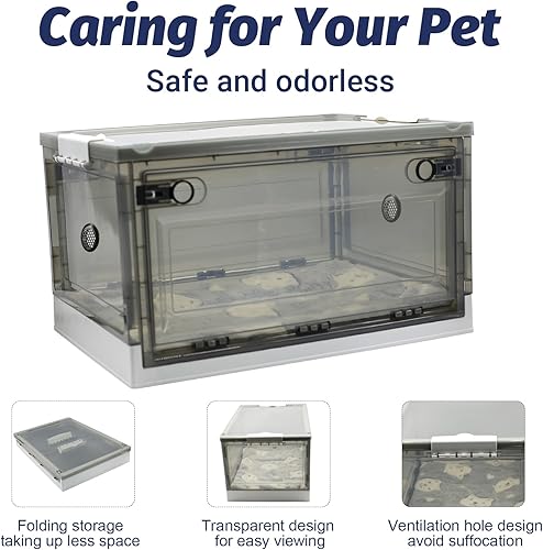 Miniatura 2 de TML Incubadora para cachorros recién nacidos, caja de oxígeno para atomización de mascotas para perros y gatos, Nncubator para mascotas con kit de