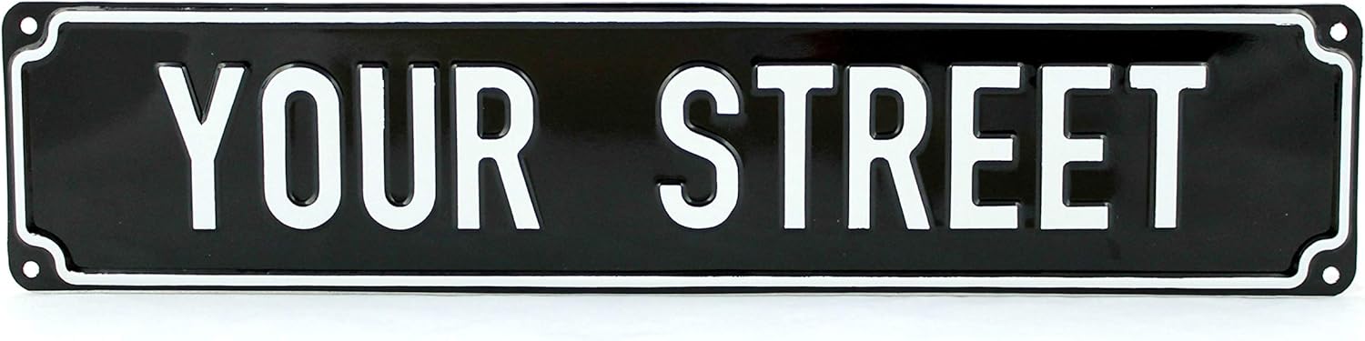 Street Road Name Odonym Euro European License Plate Number Plate Embossed Custom
