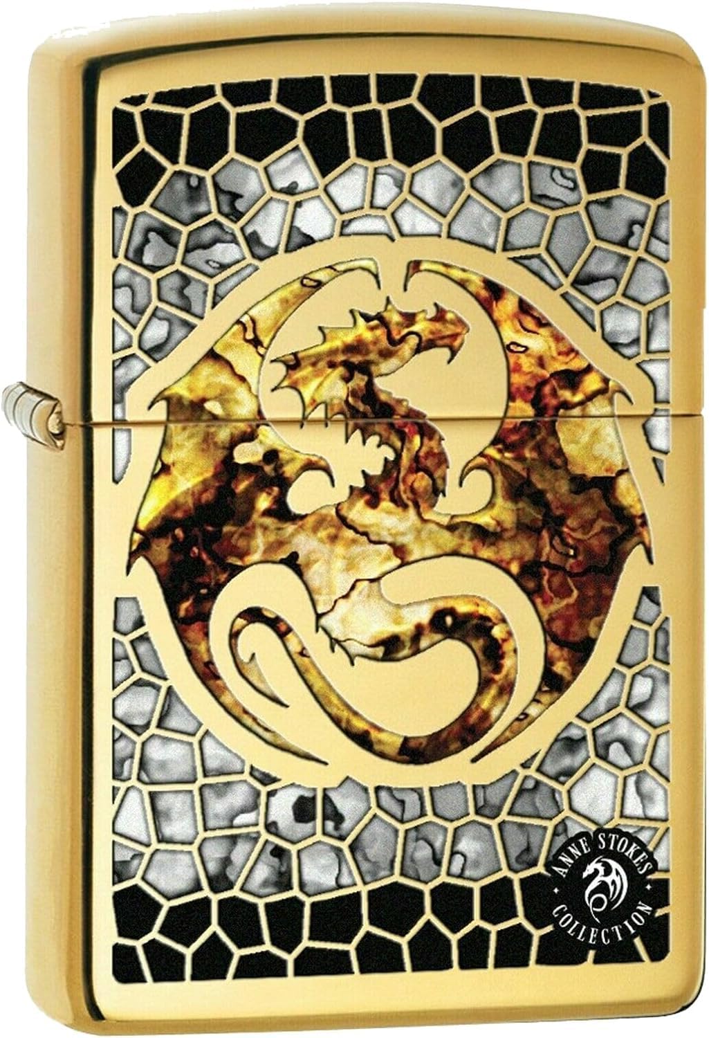 Custom Personalized Classic Dragon Tiger Designs Zippo Windproof Lighter Engraving - Christmas, Halloween & Valentines Day Gift (Black Green)