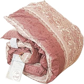 羽毛布団 シングル 冬 日本製 【ニューゴールドラベル付 ホワイトダックダウン85% 】 シングルロング 約150×210cm 0.6kg ピンク 羽毛掛け布団 ダウンパワー330dp ダウン85％ 立体キルト 軽量 掛け布団 オールシーズン 春 秋 国産