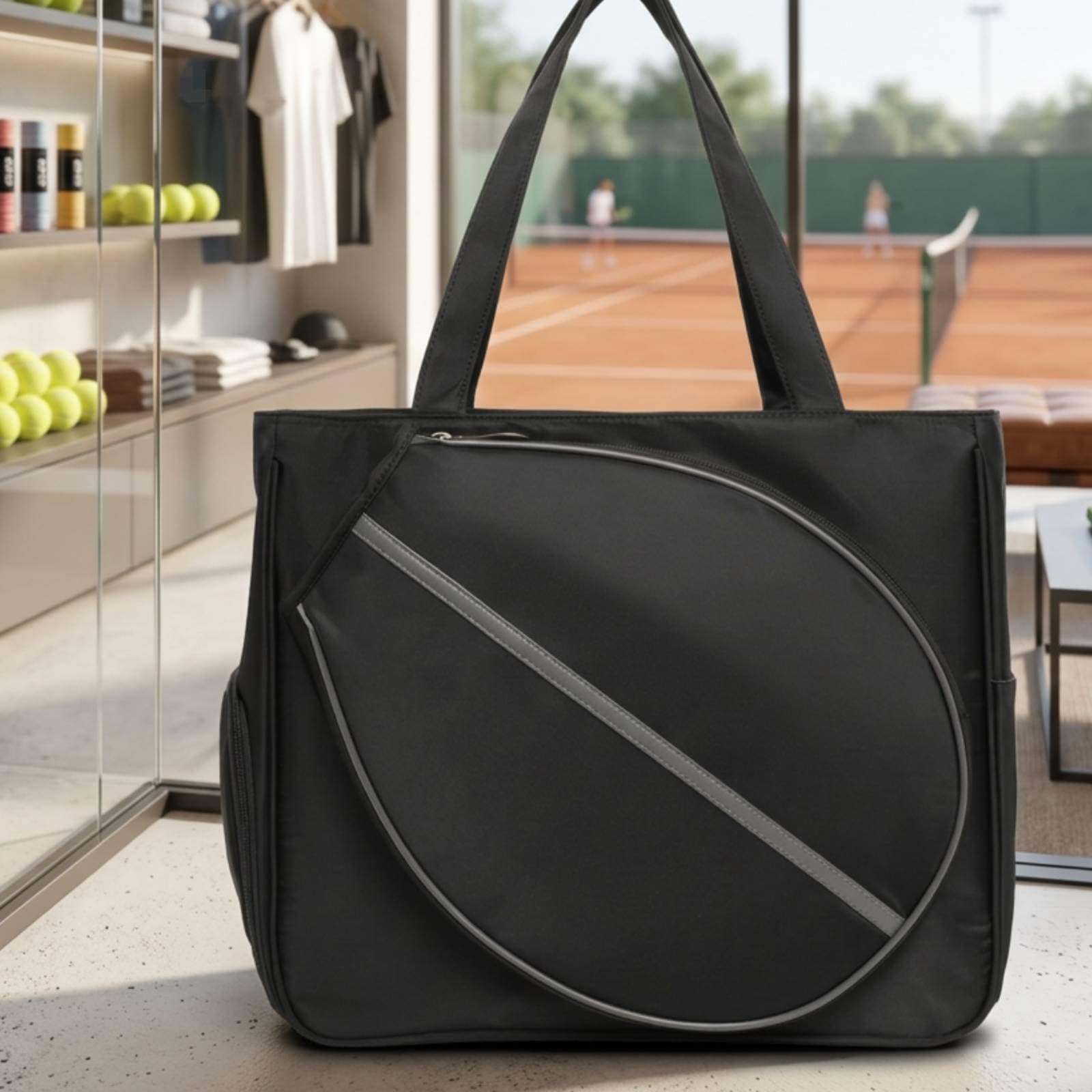 Borsa Porta Racchette con Scomparto Scarpe Multitasche Borsone Sportivo Multifunzionale per Tennisti, Palestra