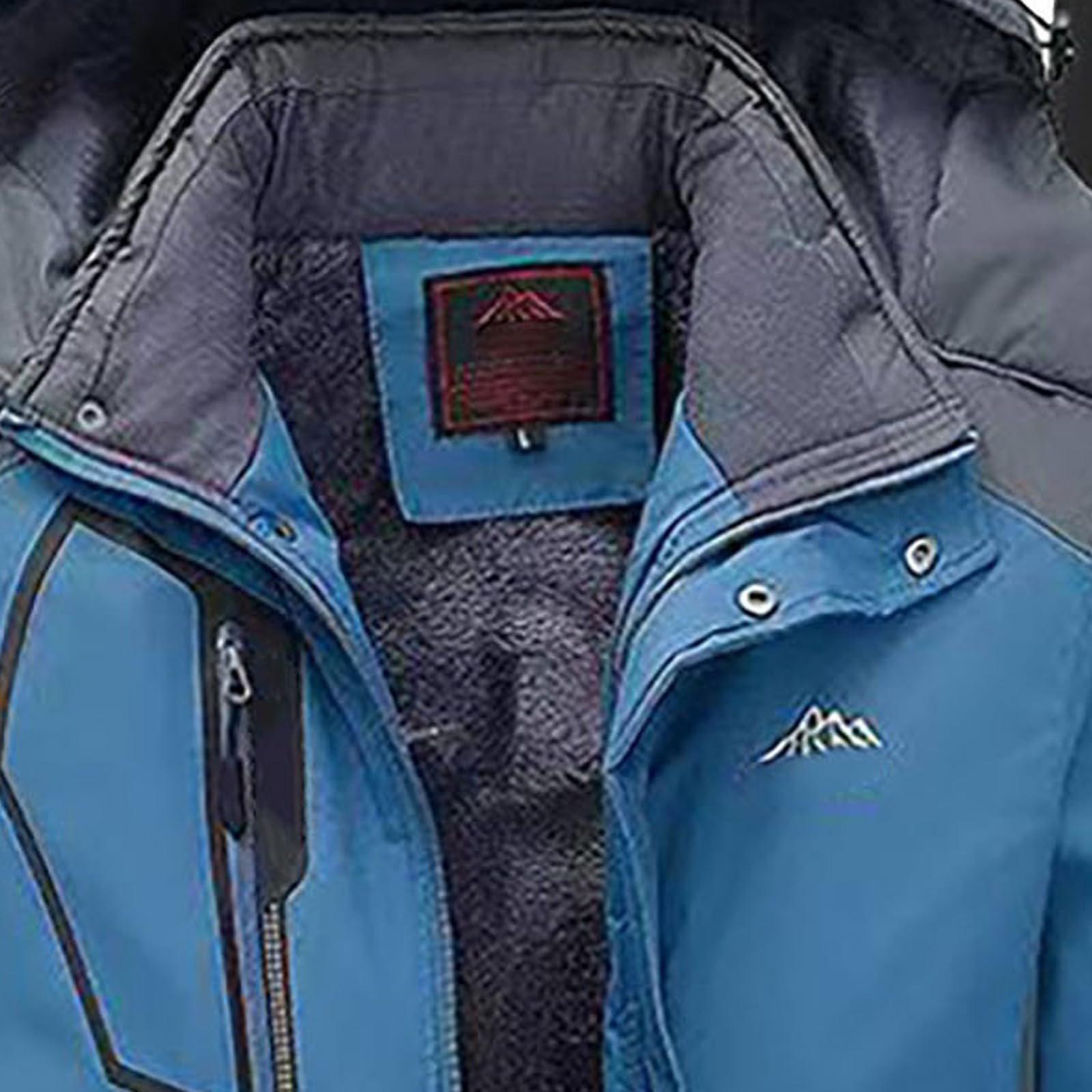 Traje de esquí para hombre de 2 piezas, traje de esquí para hombre, impermeable, elegante abrigo de nieve clásico de dos piezas, forro polar grueso, conjunto de chaqueta de nieve casual y versátil