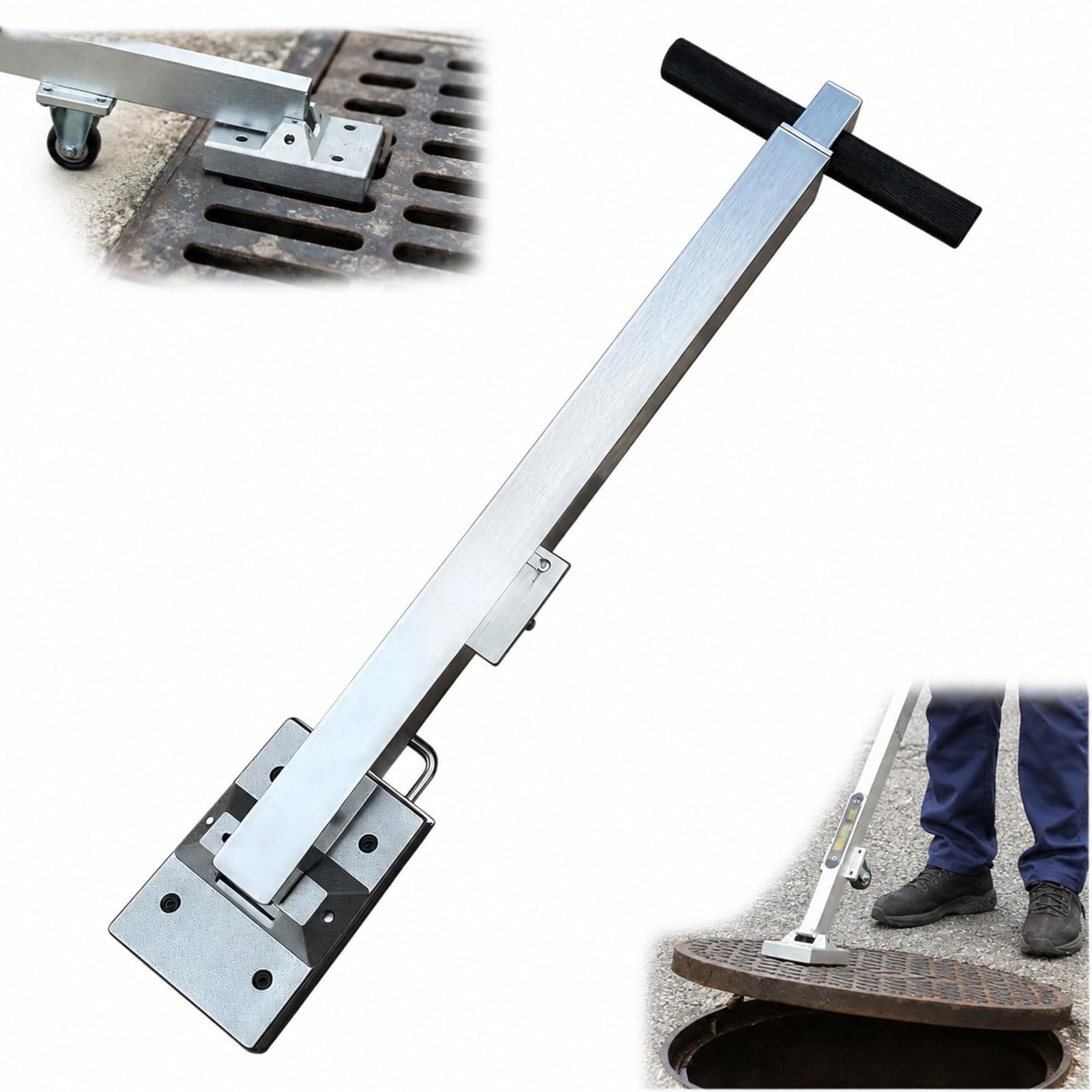 Alzachiusini Magnetico, trazione 270 kg, telescopico, tombini