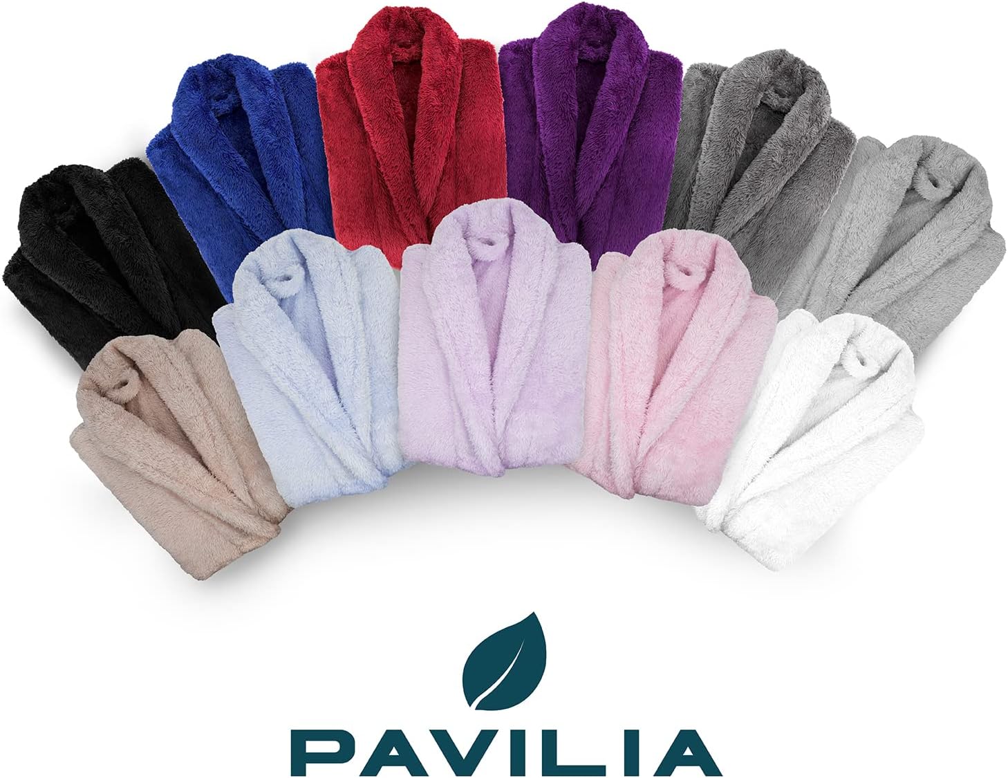 PAVILIA Women Hooded Plush Soft Robe | Fluffy Warm Fleece Sherpa Shaggy Bathrobe - Image 6