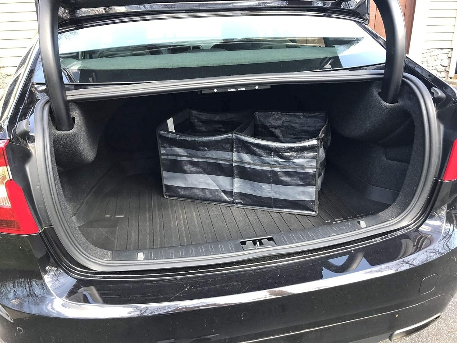 Cargo Liner - Trunk Mat for Volvo S60 2011-2018 S 60 Cross Country – Weather-Resistant Trunk Mats for Cars with Raised Lip – Non-Slip Car Trunk Mat Rubber – Laser Pre-Cut Design