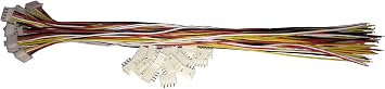 15 Sets JST XH 2.54MM 4 PIN Female Single Connector with 300mm Wire 1007 26AWG