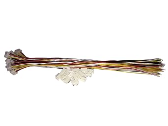 15 PCS 4 PIN JST XH Female Connector on One Side - 300mm 1007 26 AWG & 15 PCS 4 PIN JST XH Male Connector