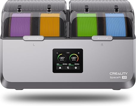 Creality Space Pi X4 Filament Dryer,4 Spools Filament Dryer Box Dual Independent Heating Chambers,360 200W PTC Fast Heating Filament Dehydrator,Up to 85C,Compatible with PLA PETG ABS,TPU,PC,PA,PAHT