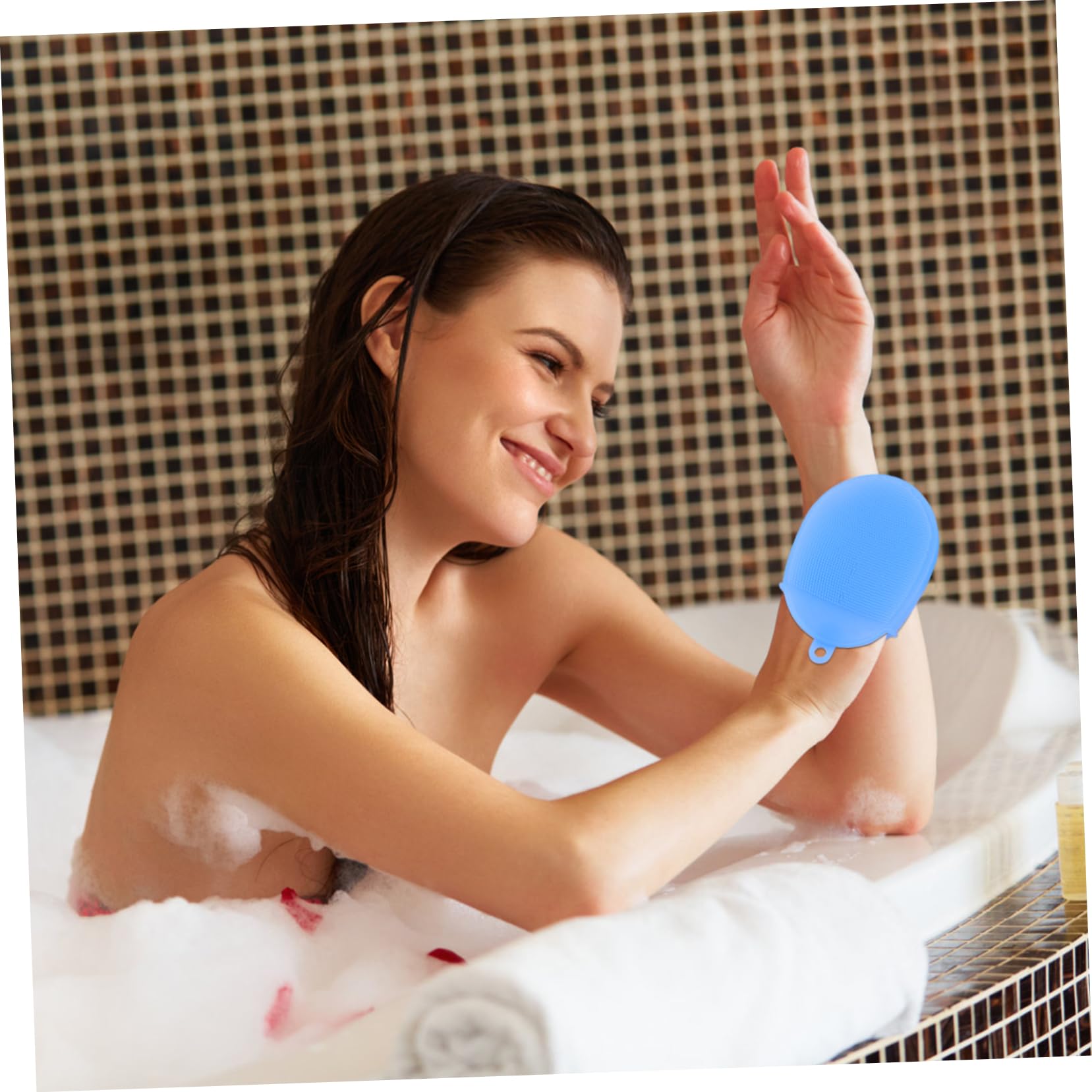 2piezas Cepillos De Silicona Para Baño Exfoliantes Para Cuerpo y Masaje De Cabelludo Herramientas De Limpieza Para Bebés y Adultos Baño Familiar y Uso Piscinas