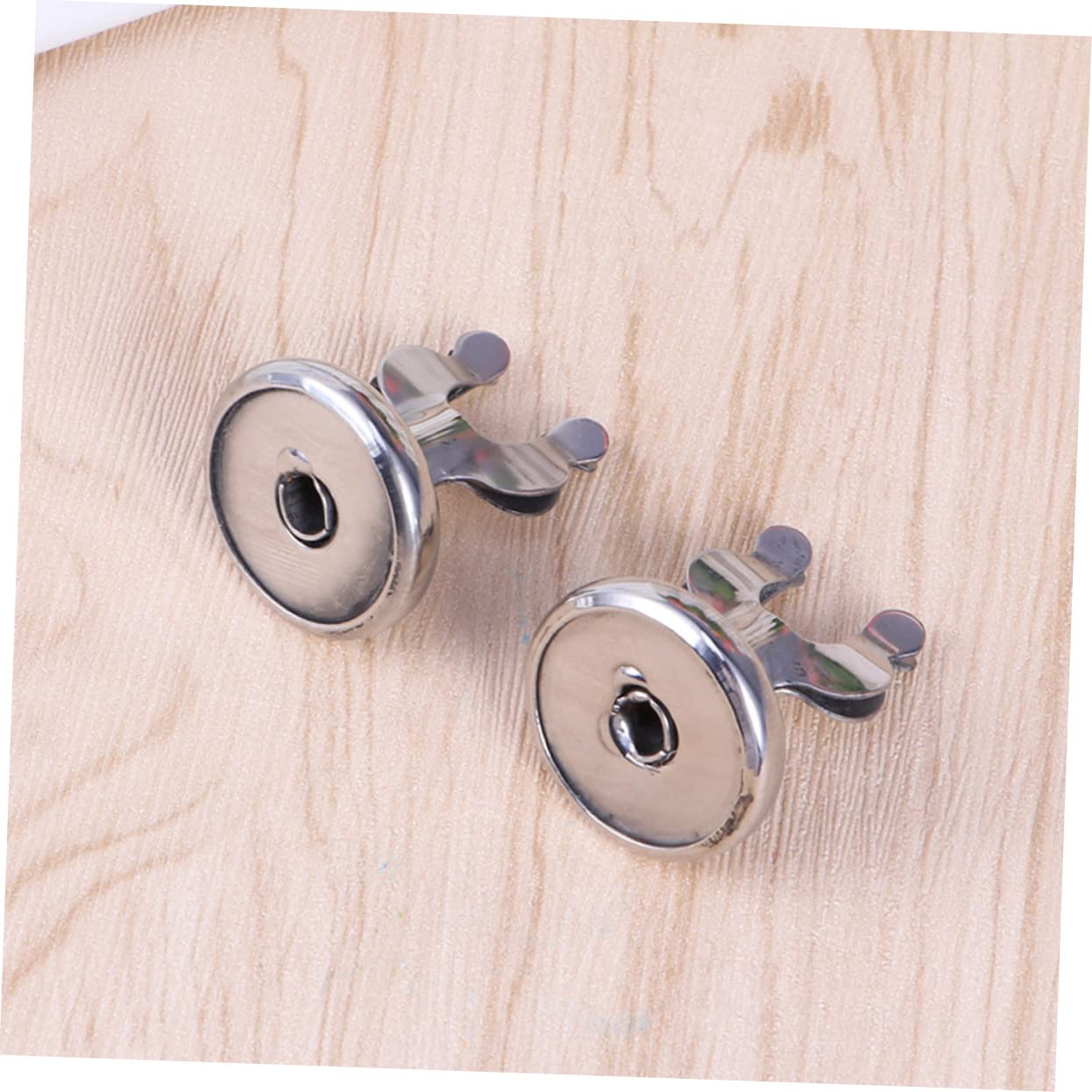 12pcs Stainless Steel Menu Holder for Restaurant Banquet Sleek Tuning Fork Shape Display Stand Card Holders