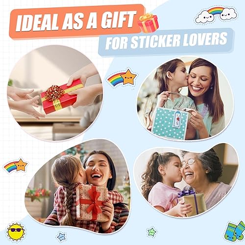 Miniatura 3 de BetterJonny 2 unidades de álbumes de calcomanías reutilizables para coleccionar calcomanías en blanco, tamaño A5, con 64 hojas de papel de