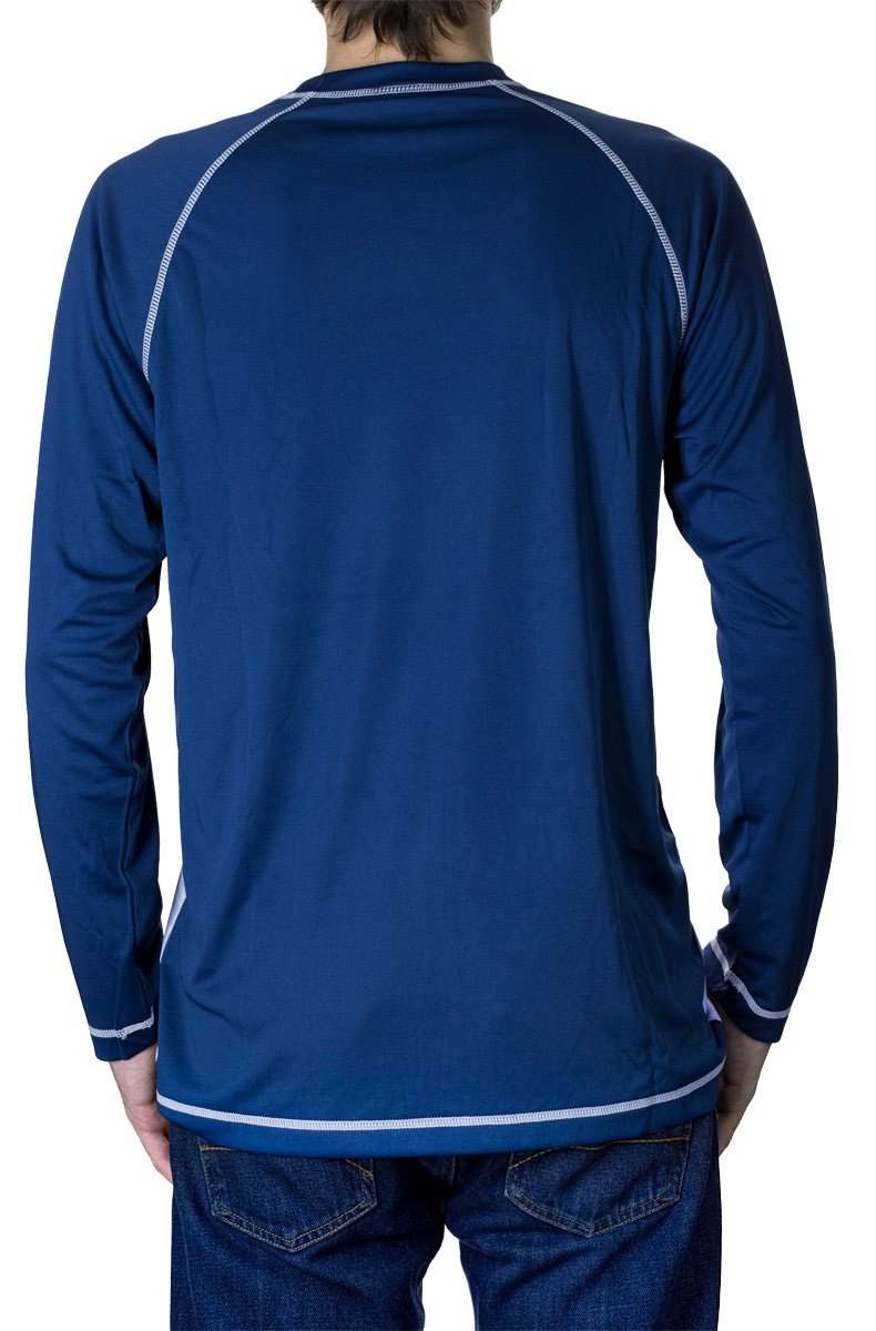 Calhoun NHL Mens Long Sleeve Performance Active Wear Rash Guard Shirt in use