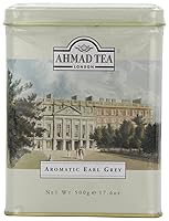 Vista 48 de Ahmad Tea Caddy Caja de regalo de estaño, escena inglesa, desayuno inglés, 100 gramos