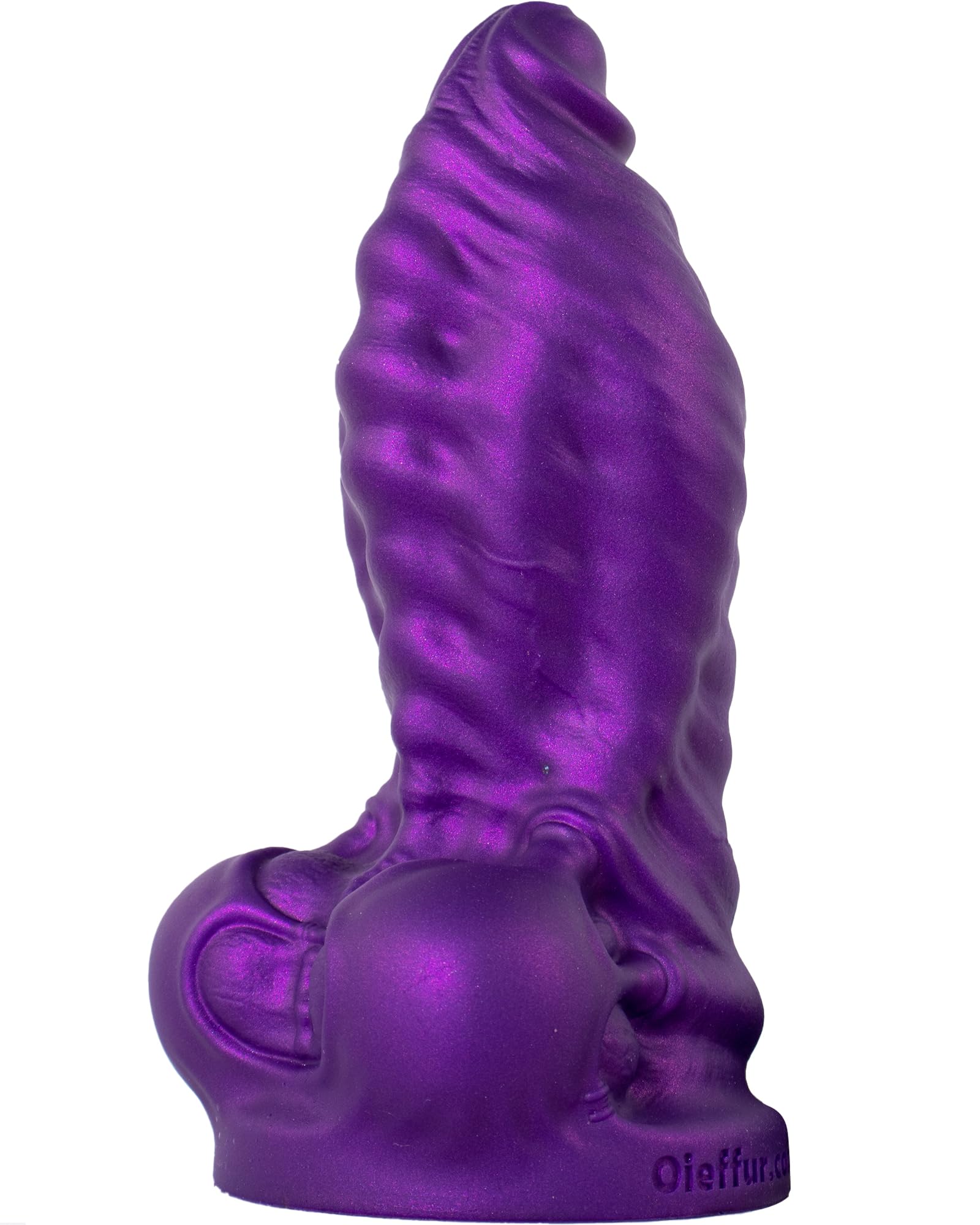 Dildo Enorme, Dildo Donna, Dildo Uomo, Dildo Skyline Challenger in Silicone Platino, Anale Realistico con Palla di Clisteri, Multidimensionale, Viola, per Stimolazione Intensa (D220-XL)