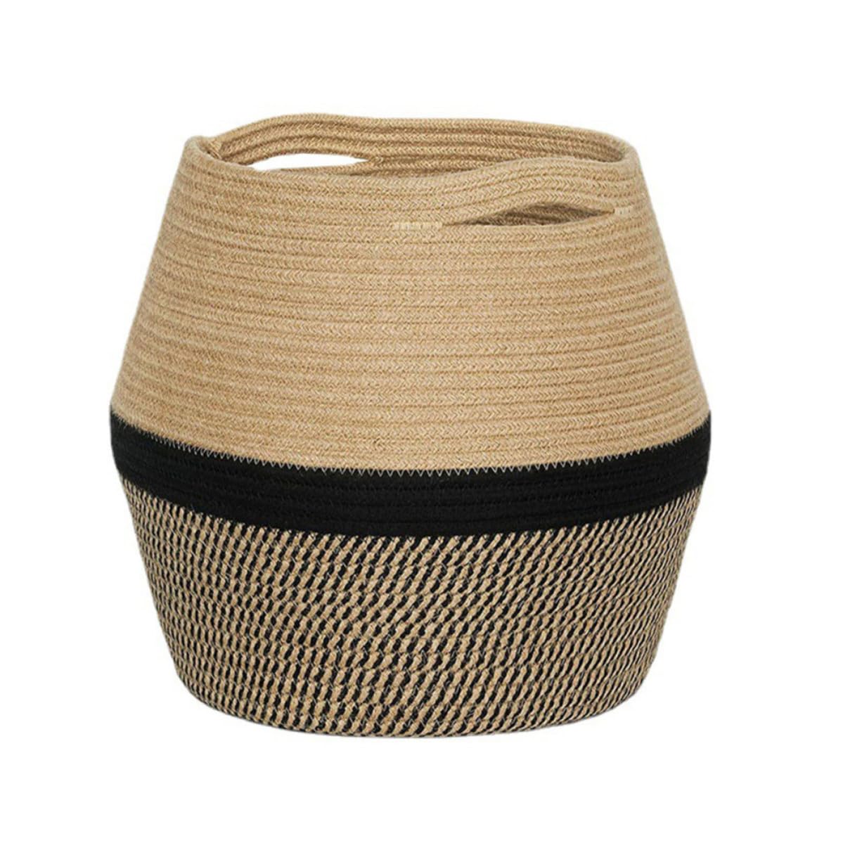 Panier tissé main en coton épais pour sublimer votre décoration intérieure