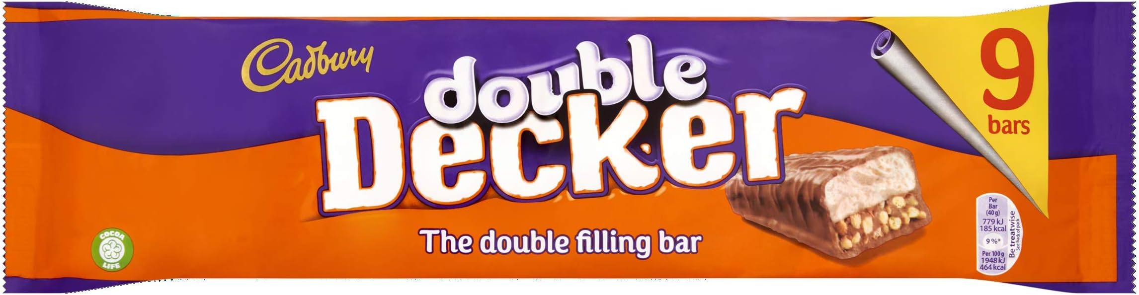 Double Decker Chocolate Bar Multipack, 360 g