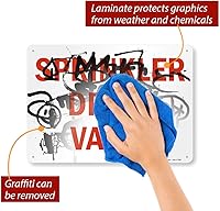 Vista 2 de SmartSign Letrero de "válvula de drenaje por aspersor" Aluminio de 10 x 14 pulgadas