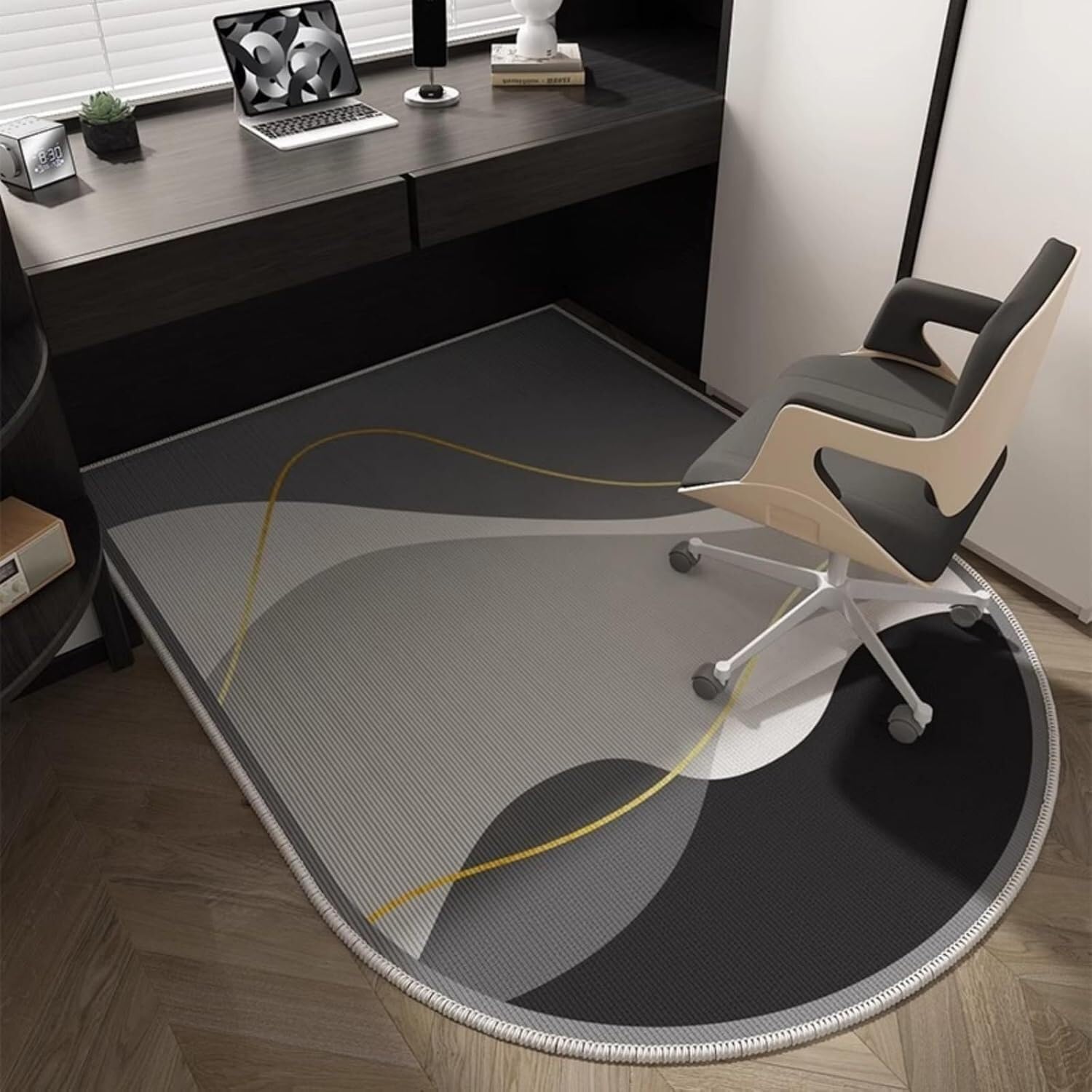 SSDDLZEQ Premium durable range Modern Gaming Chair Cushions Designed Specifically For Wooden Floors(Abstract,100x160cm)
