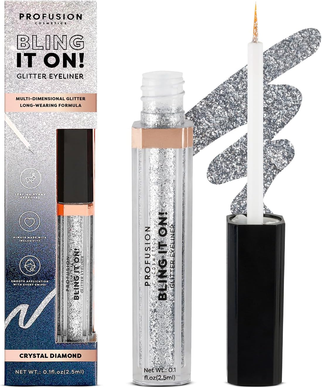 Profusion Cosmetics Glitter Eyeliner Adds Shimmering Golden Star Hue for Fest...