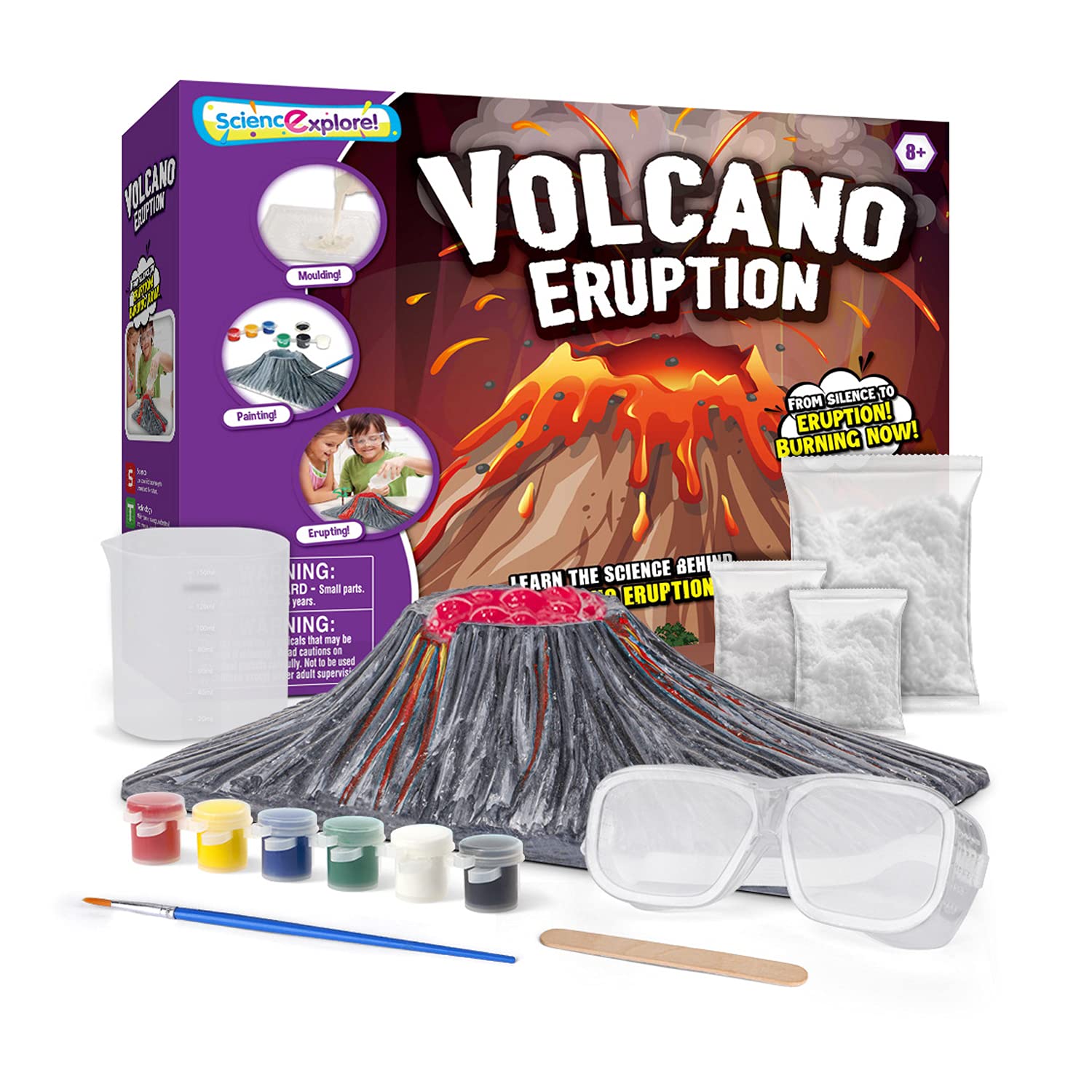 RRONG DIY Geology Lab Experiments and Stem Educational Volcano Science Kit Toys for Kids, Age 8+