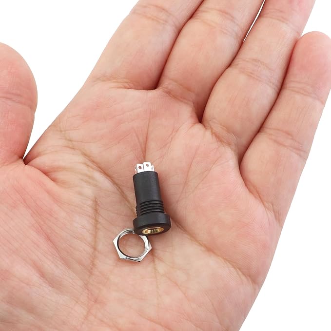 6 Conectores Jack 3.5mm de 4 Pines con Tuerca para Panel Audio Estéreo miniatura 5