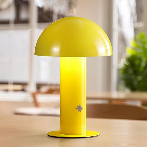 Vista 9 de JONATHAN Y JYL7115E Boletus - Lámpara de mesa LED integrada de hongo de hierro de 10.75 pulgadas, contemporánea, bohemia, recargable, inalámbrica