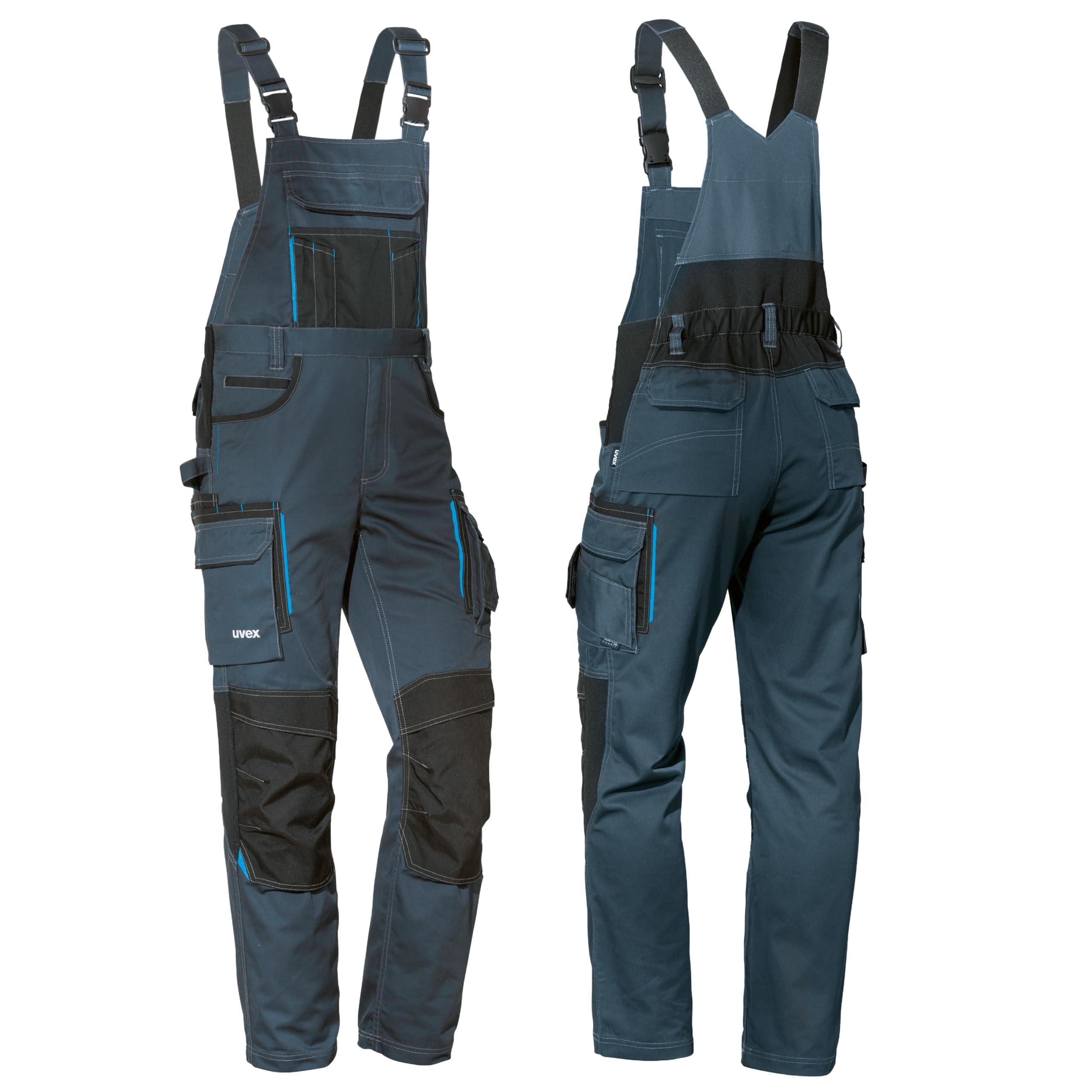 Uvex Tune-up Männer-Cargohose - Latz-Bundhose für die Arbeit - Dunkelblau - 48