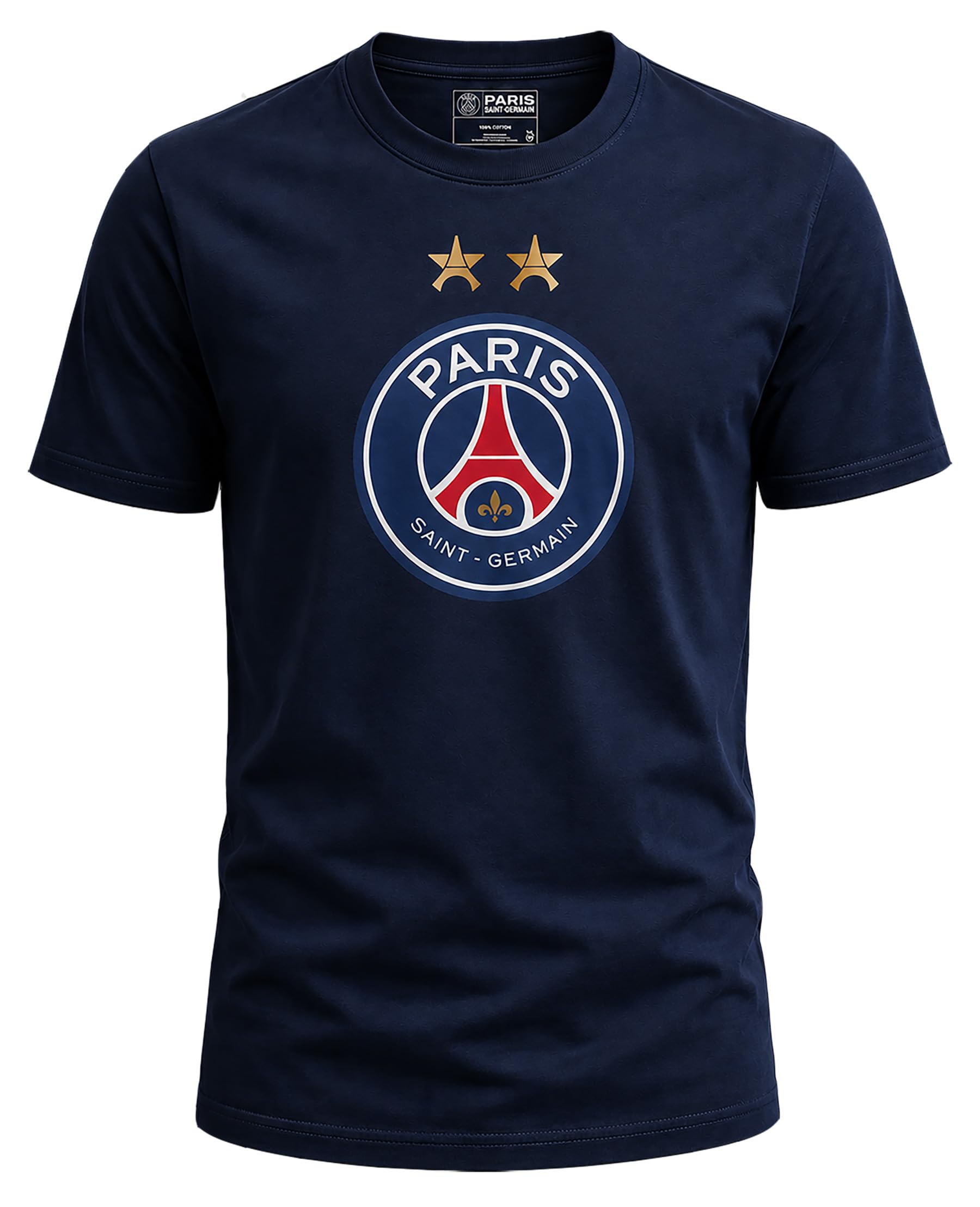 PSG T-Shirt 2 étoiles - Collection Officielle Paris Saint Germain | Authenticité PSG garantie !