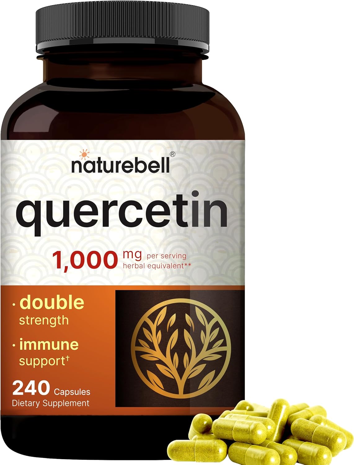 NatureBell Quercetin 1000mg Per Serving 240 Capsules