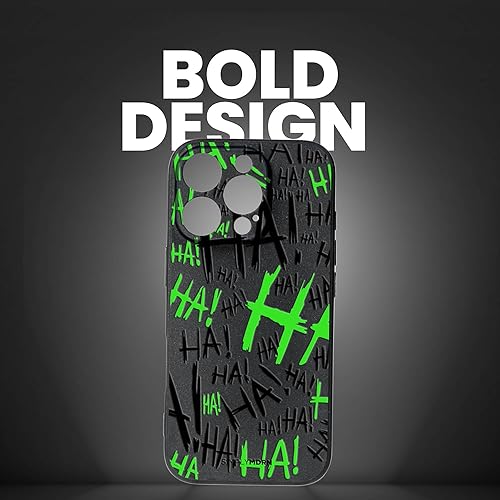 Miniatura 2 de SIMPLYMDRN Funda para iPhone 13 Pro brillante a prueba de golpes de la serie delgada para hombres, 6.1 pulgadas 2021, negro (Jok3ster negro)