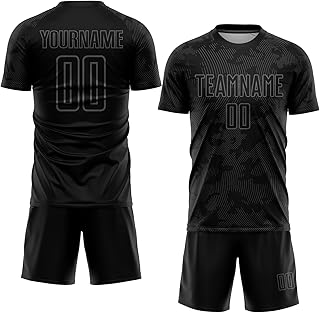 Custom Soccer Jersey Team Uniforms for Men Women Youth Boys, Personalized Sports Soccer Shirts and Shorts Set Print