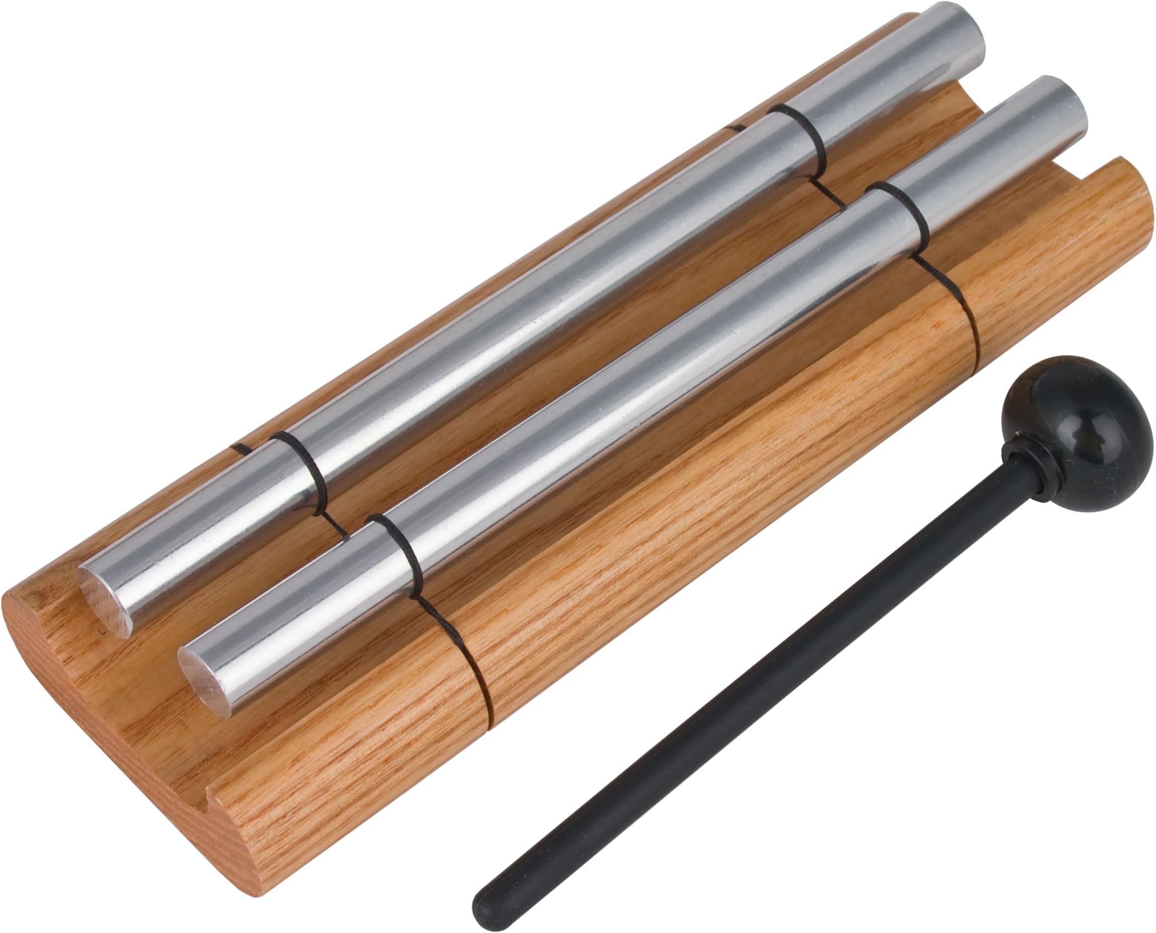 Woodstock Wind Chimes Zenergy Duo Hand Bell Chime, 2 Tone, Bell Percussion Instrument for Meditation, Yoga, Classrooms, Offices, Great for Awareness, Relaxation 7.5" (ZENERGY2)