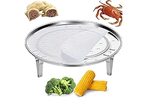 Round Steamer Rack With Stand for Steaming Clothes