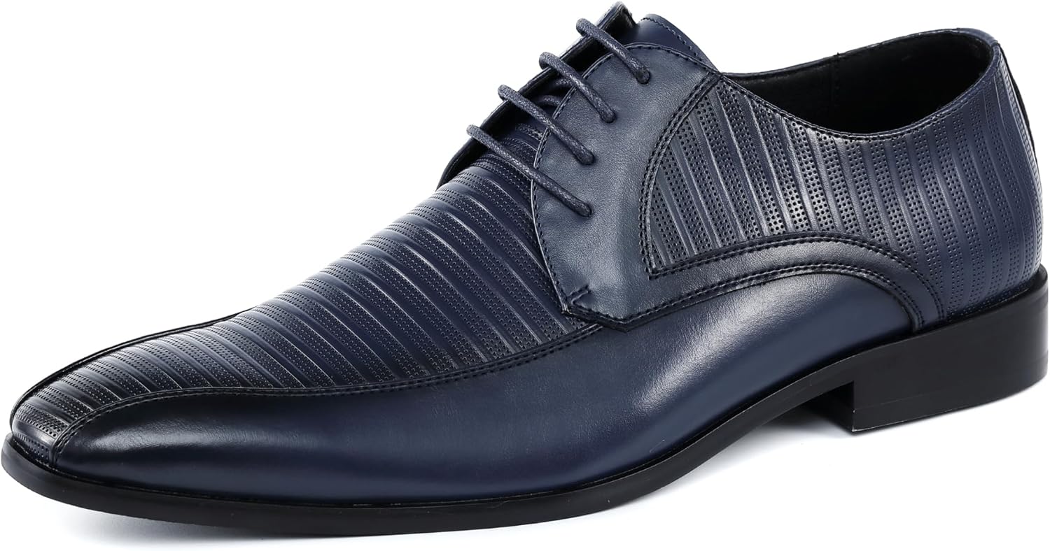 Amali Piedmont - Mens Dress Shoes - Oxford Shoes for Men - Tuxedo Shoes - Lace Up Mens Casual Dress Shoes