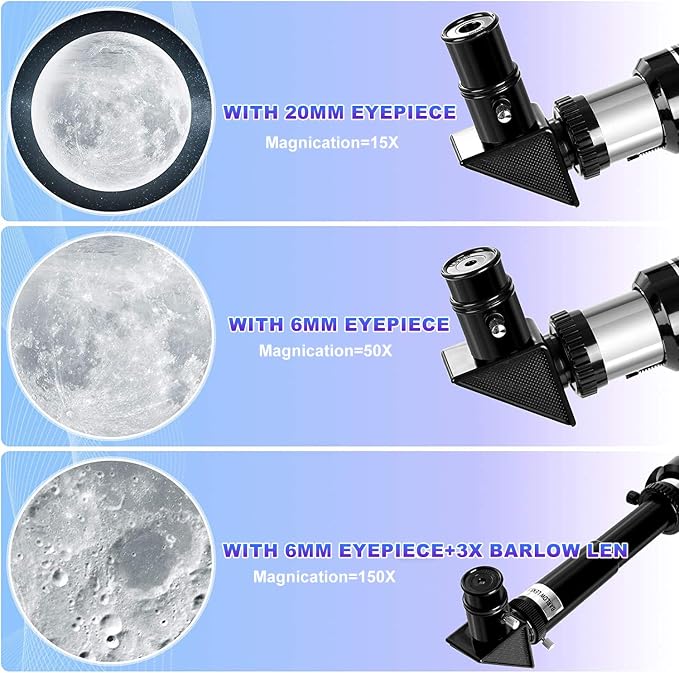 Telescopio Refractor Portátil 70mm para Principiantes miniatura 2