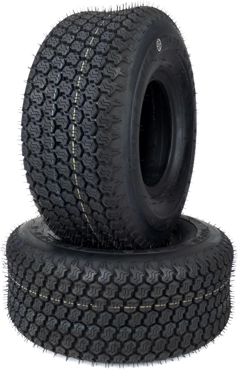 (2) Super Turf 4 Ply Tires K500 15x6.00-6 15x6.00x6 15x6x6 15x6-6