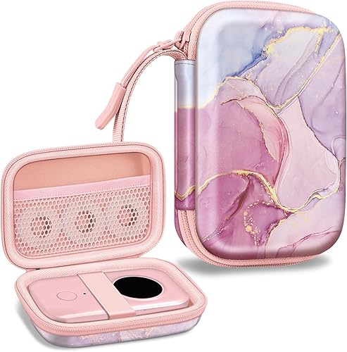 FINTIE Funda para etiquetadora compatible con Phomemo D30 D35, NELKO P21, SUPVAN E10, NIIMBOT D11 D110, JADENS D110, ORGSTA S001 - Funda de