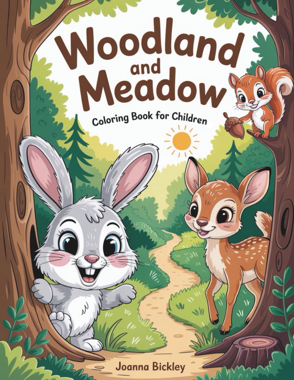 Woodland and Meadow: 50 delightful coloring pages of woodland animals, meadow adventures, and peaceful nature scenes for creative kids ages 4–8