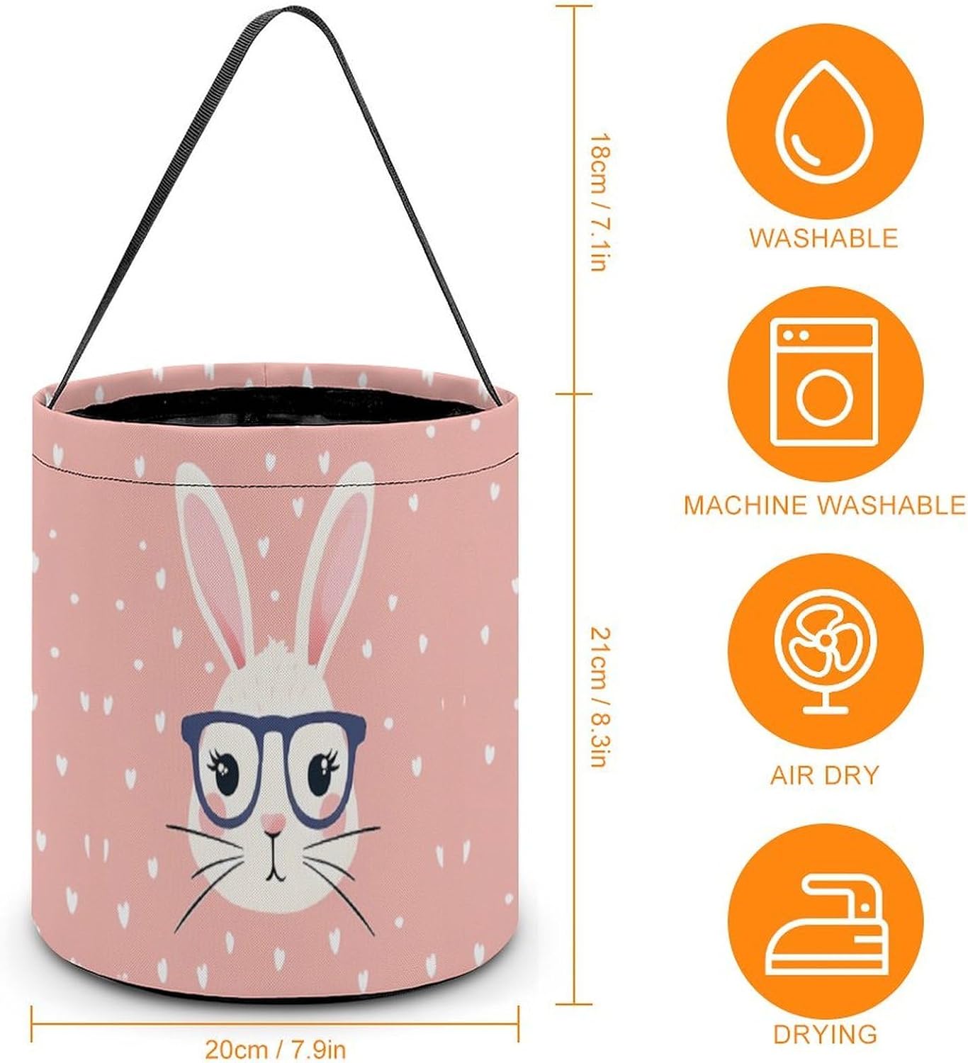 Easter Bunny Cute Candy Bag Halloween Treat Goody Bags Party Basket Handbag Holiday Decor